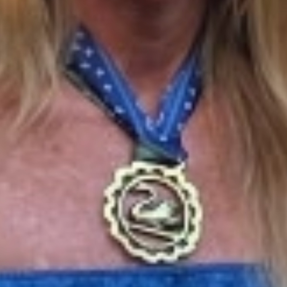 Vintage Brass horse medallion necklace